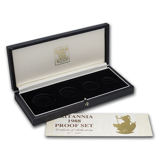OGP Box & COA - 1988 Proof Gold Britannia 4-Coin Set OGP Box & COA - 1988 Proof Gold Britannia 4-Coin Set